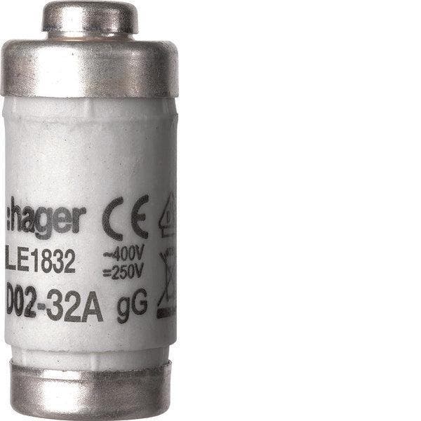Hager D02 32A 400V Gg Fusible Avec Indicateur - Le1832 [10, Bricolage & Construction, Électricité & Câbles, Envoi
