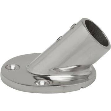 Railingsteun 25mm 45 graden met Ronde Voet Rvs, Ophalen of Verzenden