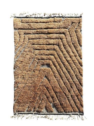 Moderne Marokkaanse Mrirt Tapijt – Berber Wol Textuurontwerp, Huis en Inrichting, Stoffering | Tapijten en Vloerkleden, Nieuw