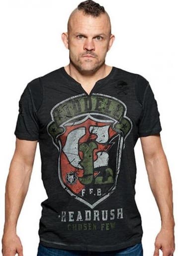 HeadRush Chuck Liddell Shield T Shirt Chosen Few Collection, Verzenden, Vechtsport