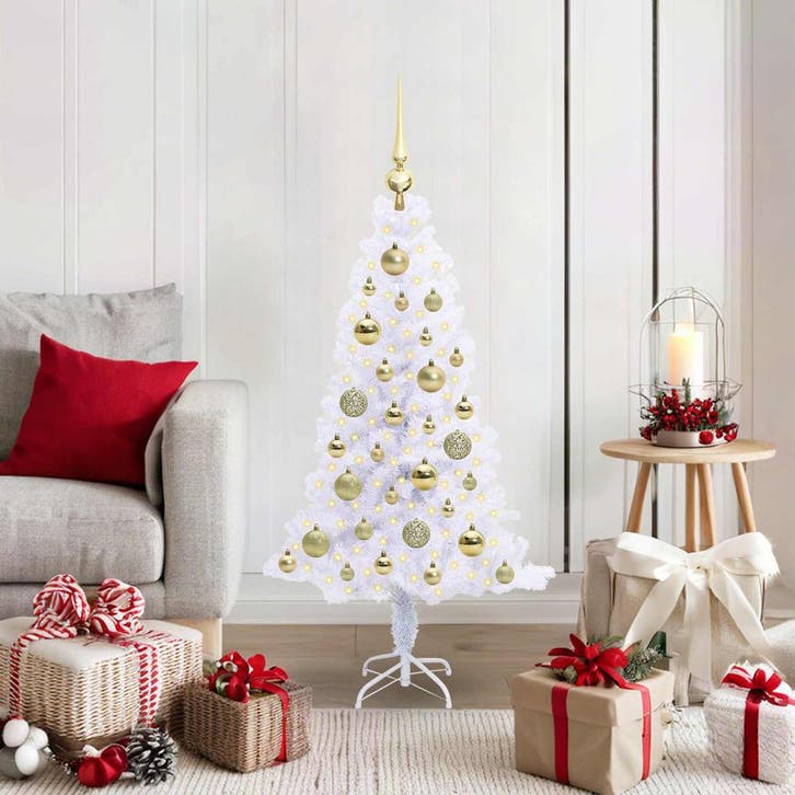 vidaXL Kunstkerstboom met 150 LED Wit 120 cm PVC en Staal, Divers, Noël, Envoi
