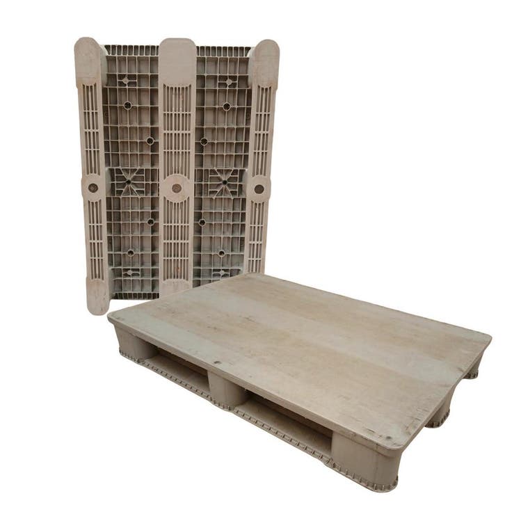 Zwaarlast pallet 1200x800x155 mm 3 sleden gesloten dek, Zakelijke goederen, Machines en Bouw | Heftrucks en Intern transport, Ophalen of Verzenden