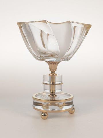 SECOLOVENTESIMO - Bokaal - Verguld messing, 24 kt goud -, Antiek en Kunst