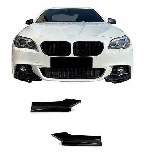 Glans Zwarte Splitter BMW 5 Serie F10 F11 Met M Pakket B9856, Auto-onderdelen, Carrosserie, Nieuw, BMW, Voor, Links, Rechts