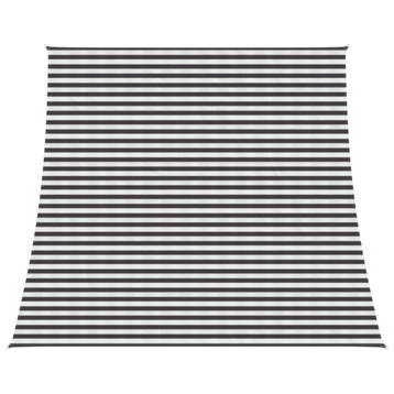 vidaXL Zonneschaduwzeil Antraciet en Wit 4 / 5 x 4 m HDPE, Verzenden, Nieuw