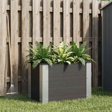 vidaXL Verhoogde plantenbak Zwart 50 x 30 x 36 cm WPC en, Verzenden