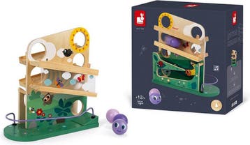 Janod - Houten ballenbaan met bel - Rups, Verzenden, Nieuw