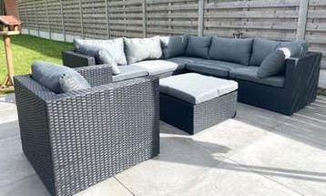Saint-Tropez loungeset antraciet (nieuw), Tuin en Terras, Nieuw, Bank