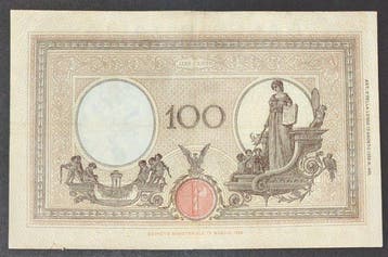 Italië. 100 Lire 22/04/1930 Rara (Zonder minimumprijs), Timbres & Monnaies