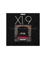 1982 FIAT X1/9 BROCHURE ENGELS, Nieuw