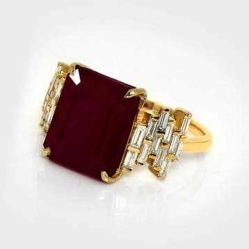 Sans prix de réserve - Bague - 14 carats Or jaune, HRD 5,92