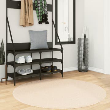 vidaXL Vloerkleed HUARTE laagpolig zacht wasbaar Ø 120 cm, Verzenden, Nieuw