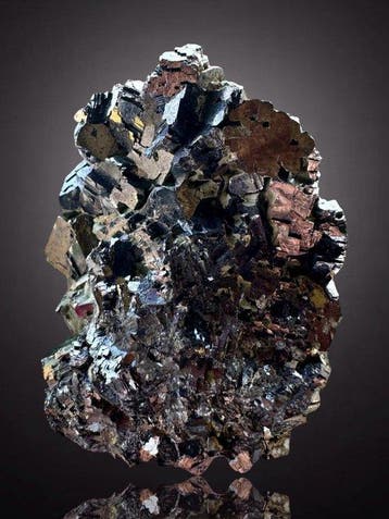 Glanzende galena, topkristallen Mineralencollectie - Hoogte:
