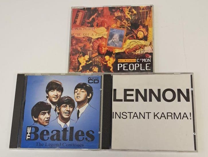 Bundel van 3 CD/CD Singles Beatles, Paul McCartney & John Le, Cd's en Dvd's, Cd's | Pop, Verzenden