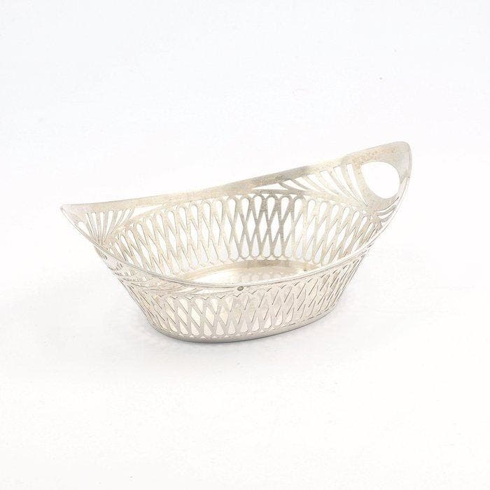 Zilverfabriek Voorschoten - Bonbon mand - .833 zilver, Antiek en Kunst, Antiek | Zilver en Goud