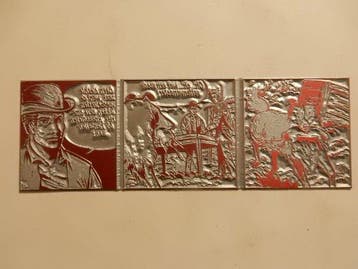 Bessy - 6 metalen drukplaatjes - Studio Vandersteen -, Boeken, Nieuw