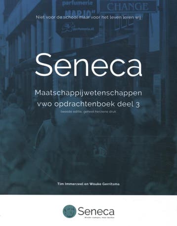 vwo deel 3 / Seneca maatschappijwetenschappen /, Verzenden, Marieke Spoelman