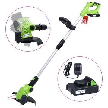 vidaXL Accugrastrimmer met accu 20 V 1500 mAh Li-ion, Verzenden