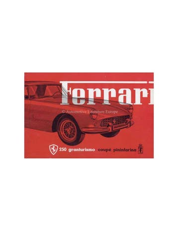 1959 FERRARI 250 GRANTURISMO COUPE PININFARINA BROCHURE M167, Ophalen of Verzenden, Nieuw