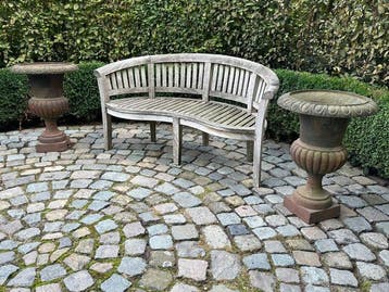 Pot - gietijzer - tuinvazen set van 2