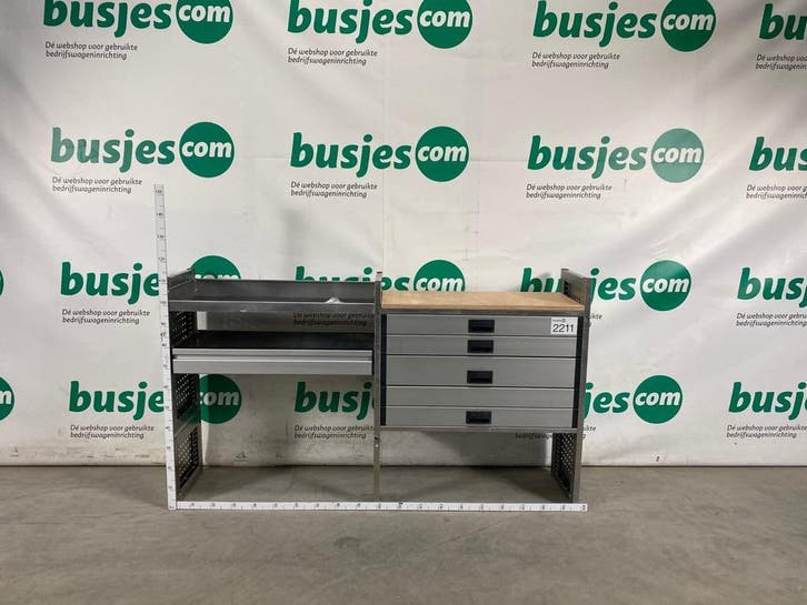 Aluca aluminium bedrijfswageninrichting gebruikt (nr 2211), Autos : Pièces & Accessoires, Autres pièces automobiles, Envoi