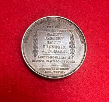 Frankrijk. Medal medaglia di bronzo 1821 intitolata Pietas, Timbres & Monnaies