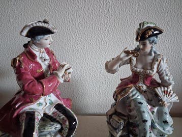 Porcelanas Sauthier - Sautiher - Figuur - Pareja Romántica, Antiek en Kunst