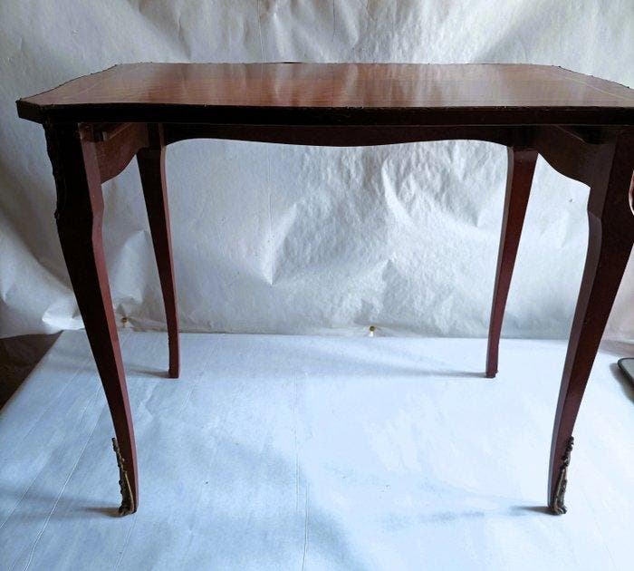 Bijzettafel - Brons, Messing, Eik, kersenhout en mahonie -, Antiek en Kunst, Curiosa en Brocante