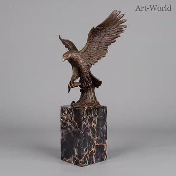 Beeld, Exclusief sculptuur van een arend 35.5 cm / 3.3 kg -, Antiek en Kunst