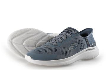 Skechers Instappers in maat 41 Blauw, Overige typen, Zo goed als nieuw, Skechers, Verzenden