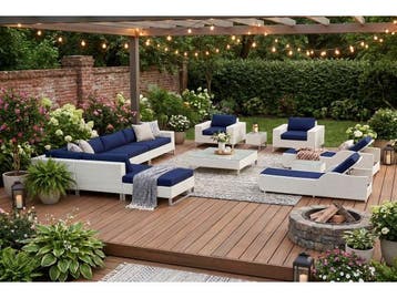 Veiling - Loungeset incl. kussens 13-delig, Nieuw