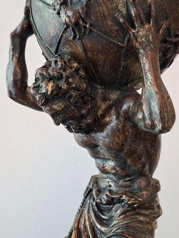 Beeld, Atlas - 43 cm - Hars