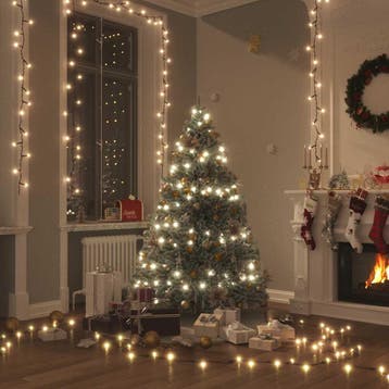vidaXL Lichtslinger met 300 LEDs 30 m PVC warmwit, Diversen, Kerst, Verzenden, Nieuw