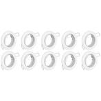 Spot Armatuur 10 Pack - Kantelbare GU10 Inbouwspot Rond Wit, Huis en Inrichting, Verzenden, Nieuw