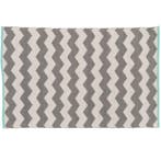 Vloerkleed outdoor en indoor - zigzag blue - 160x230 - wit, Maison & Meubles, Ameublement | Tapis & Moquettes, Verzenden