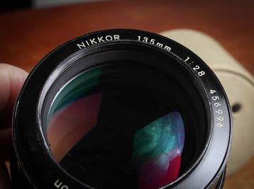 Nikon Nikkor 135mm 1:2.8 + douleur Objectif d’appareil photo, Nieuw