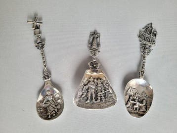 Herbert Hooikaas - Suikertang (3) - .835 zilver - 1920-1930
