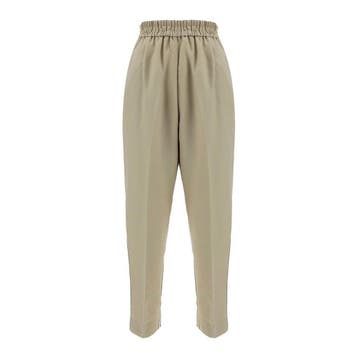 Forte_Forte • relaxte kaki pantalon • 38 (II), Verzenden