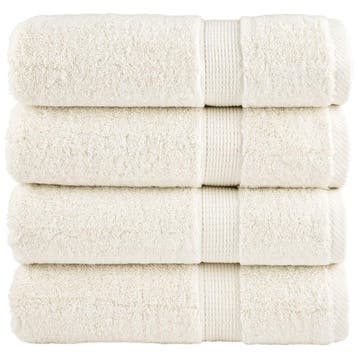 vidaXL Badhanddoeken SOLUND 4 st 600 g/m² 100x150 cm, Huis en Inrichting, Badkamer | Badtextiel en Accessoires, Verzenden, Nieuw