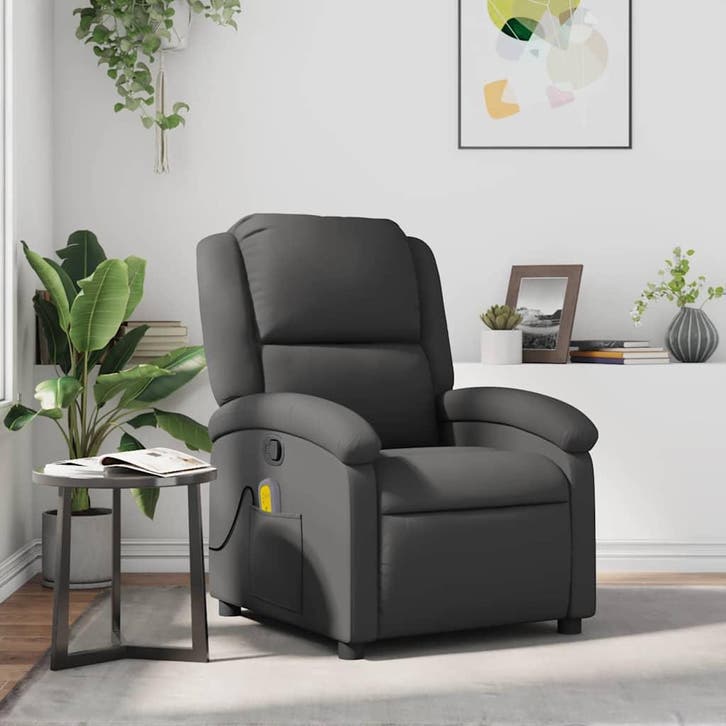 Massagestoel grijs leer | Tweede kansje | OP = OP, Maison & Meubles, Canapés | Salons, Envoi