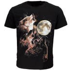 Wolvenroedel Huilen Bij Volle Maan T-Shirt, Nieuw