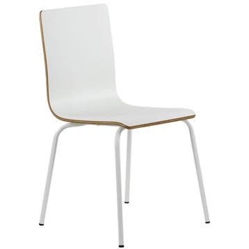 Stoel | DANIS | Wit | Witte Poten | 485x530x820(h)mm Luxus, Verzenden, Nieuw in verpakking