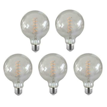 AANBIEDING Voordeelpak 5 stuks LED Filament Globe lamp, Verzenden