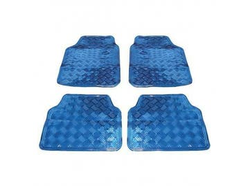 Mattenset Uni Alu-Carbon 4Dlg Blauw, Ophalen of Verzenden, Nieuw