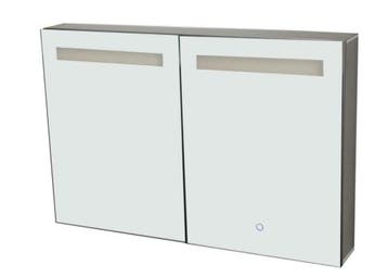 Aluma luxe spiegelkast incl. LED verlichting 90x60cm, Huis en Inrichting, Woonaccessoires | Spiegels, Ophalen of Verzenden, Nieuw