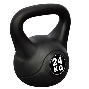 vidaXL Kettlebell met kunststof mantel 24kg, Verzenden