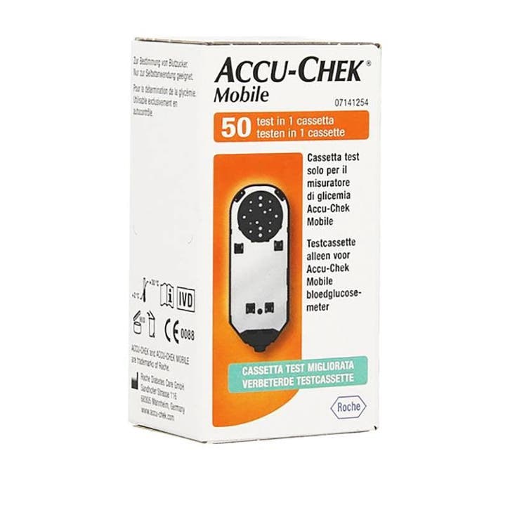 Accu-Chek Mobile Testcassette - 50 teststrips voor glucoseme, Diversen, Verpleegmiddelen, Nieuw, Verzenden