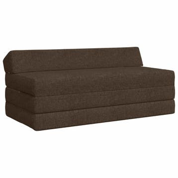 vidaXL Vouwbare Sofa Bed Taupe 120 x 60 x 49 cm Stof, Verzenden
