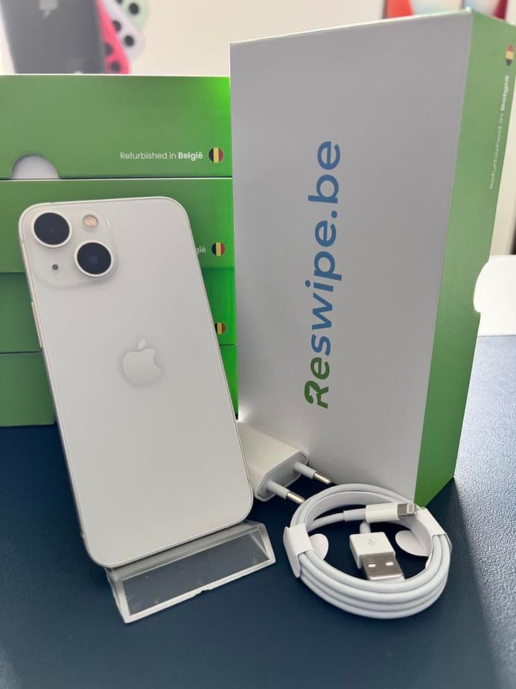 iPhone 13 Mini 128GB 256GB 512GB Wit + 3 Jaar garantie, Telecommunicatie, Mobiele telefoons | Apple iPhone, Zonder abonnement