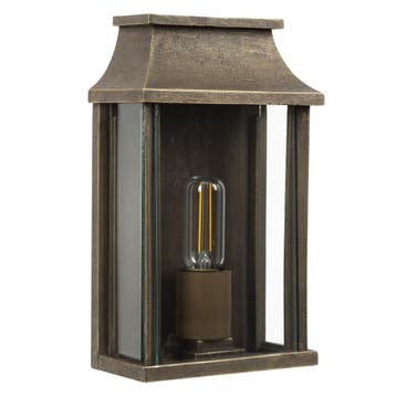Buitenverlichting brons-koper Goteborg Muurlamp Plat Brons, Verzenden, Nieuw